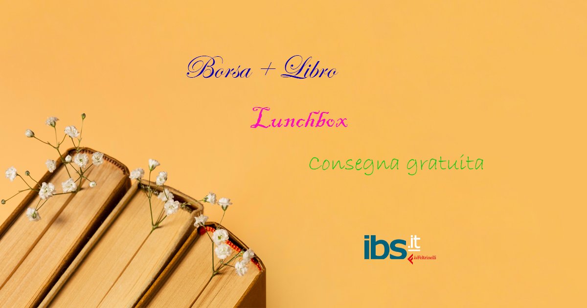 IBS Tripla Promozione Borsa E Libro In Super Offerta Lunchbox