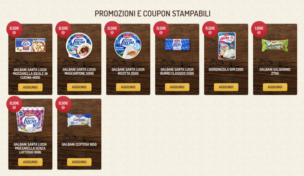 Ottieni GRATIS buoni sconto Galbani da stampare!