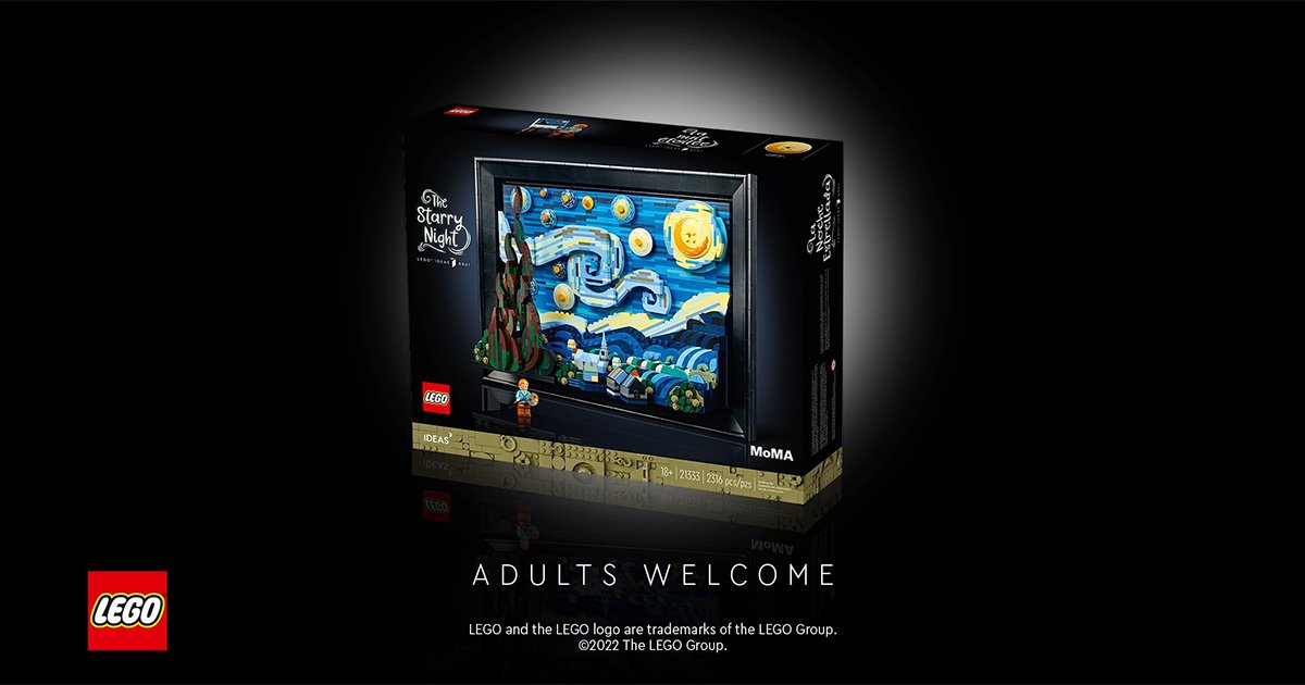 Il nuovo set Lego dedicato alla Notte Stellata di Van Gogh