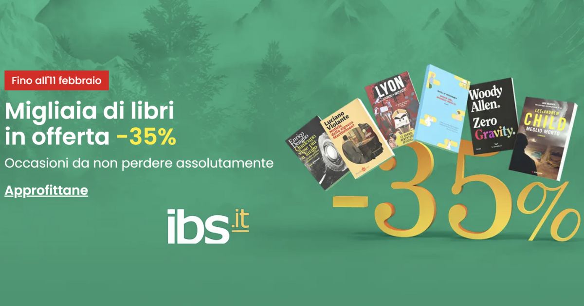 Promozione IBS: Centinaia Di Libri Al 35% Di Sconto!